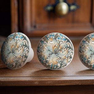William Morris Lily Art Nouveau Floral Keramikknauf