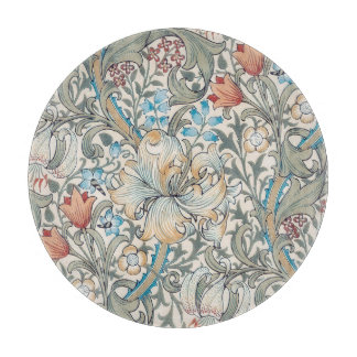 William Morris Lily Art Nouveau Floral Pattern Cut Schneidebrett