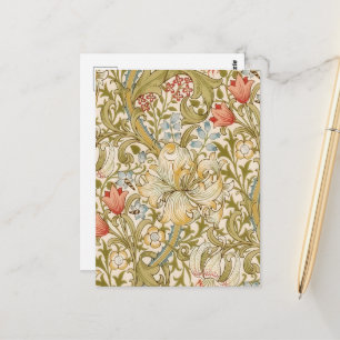 William Morris Lily Art Nouveau Postkarte