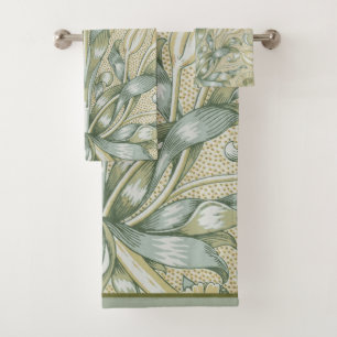 William Morris Lily und Pomegranate Blume Classic Badhandtuch Set