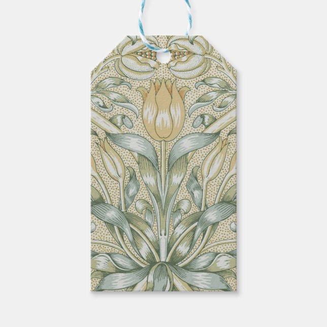 William Morris Lily und Pomegranate Blume Classic Geschenkanhänger (Vorderseite)