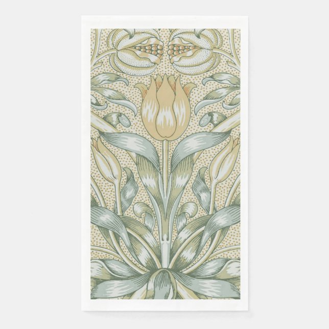 William Morris Lily und Pomegranate Blume Classic Serviette (Vorderseite)