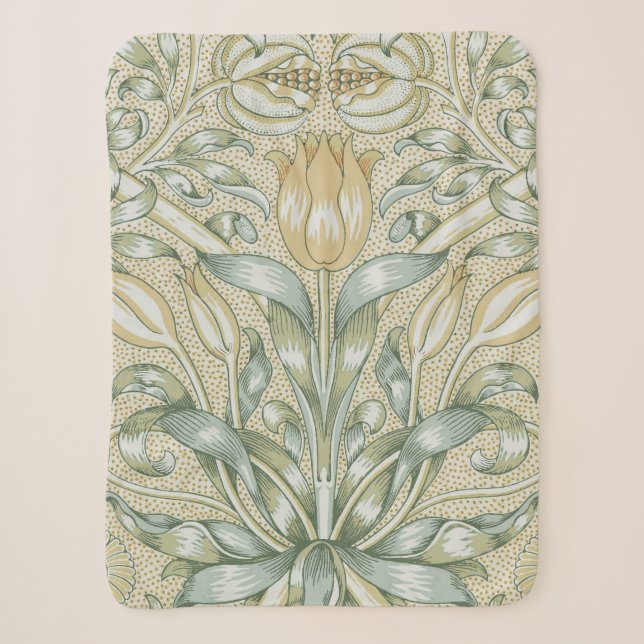 William Morris Lily und Pomegranate Blume Classic Sherpadecke (Vorderseite)