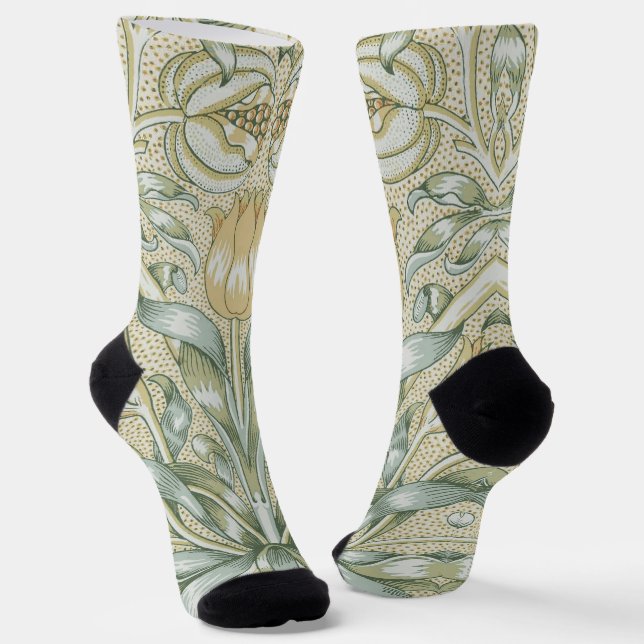 William Morris Lily und Pomegranate Blume Classic Socken (Gewinkelt)