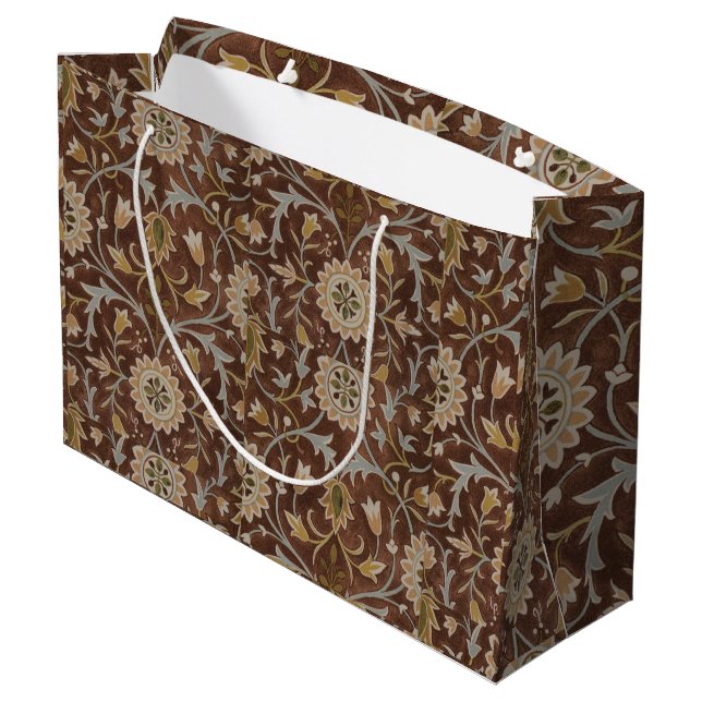 William Morris Little Blume Carpet Große Geschenktüte (Rückseite Schrägansicht)
