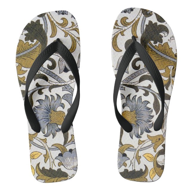 William Morris Lodden Blume Flip Flops (Fußbett)