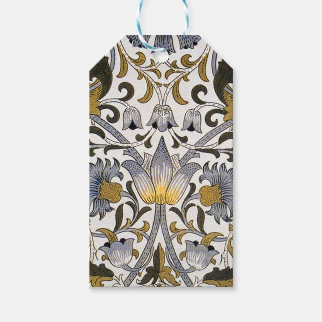 William Morris Lodden Blume Geschenkanhänger (Vorderseite)
