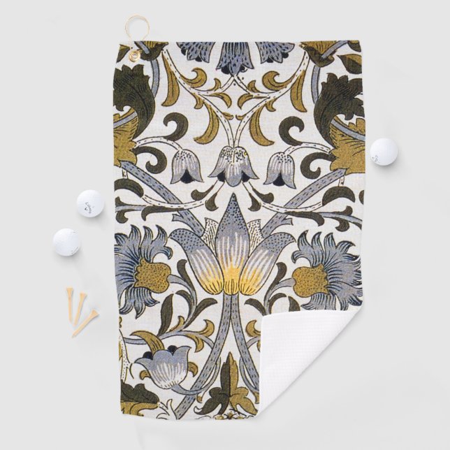 William Morris Lodden Blume Golfhandtuch (Insitu)