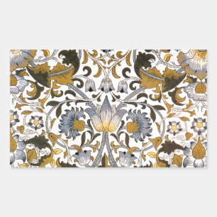 William Morris Lodden Blume Rechteckiger Aufkleber