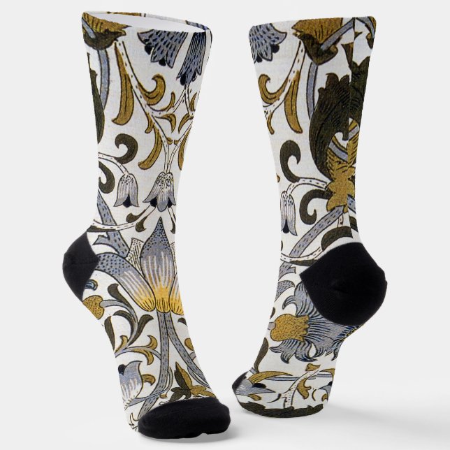 William Morris Lodden Blume Socken (Gewinkelt)