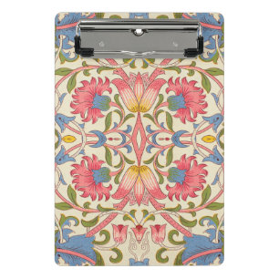 William Morris Lodden Blumendekor Pastell  Mini Klemmbrett