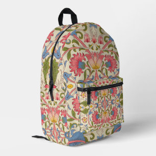 William Morris Lodden Blumenmuster Pastell Bedruckter Rucksack
