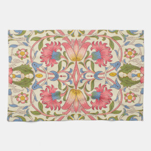 William Morris Lodden Blumenmuster Pastell Geschirrtuch