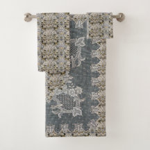 William Morris Lodden Grau Goldlitze