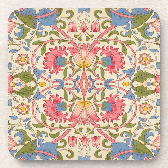 William Morris Lodden Spring Wallpaper Art Getränkeuntersetzer (Vorderseite)