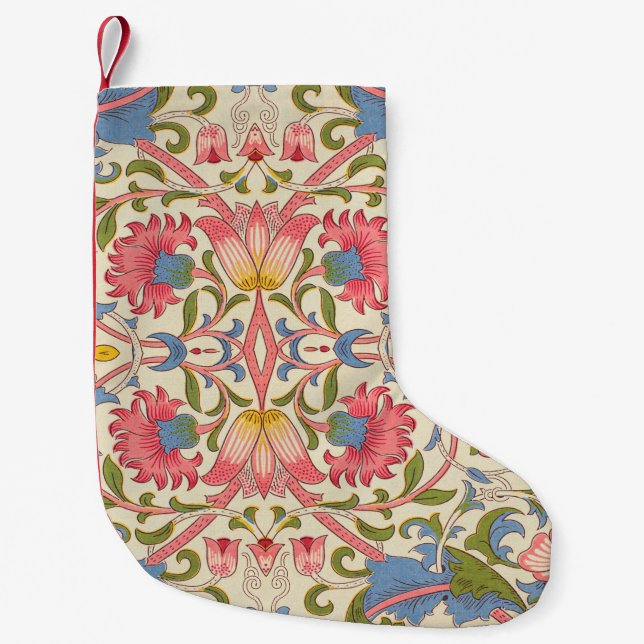 William Morris Lodden Spring Wallpaper Art Kleiner Weihnachtsstrumpf (Vorderseite)