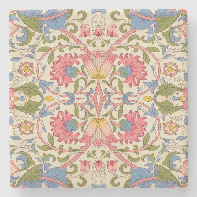 William Morris Lodden Spring Wallpaper Art Steinuntersetzer (Vorderseite)
