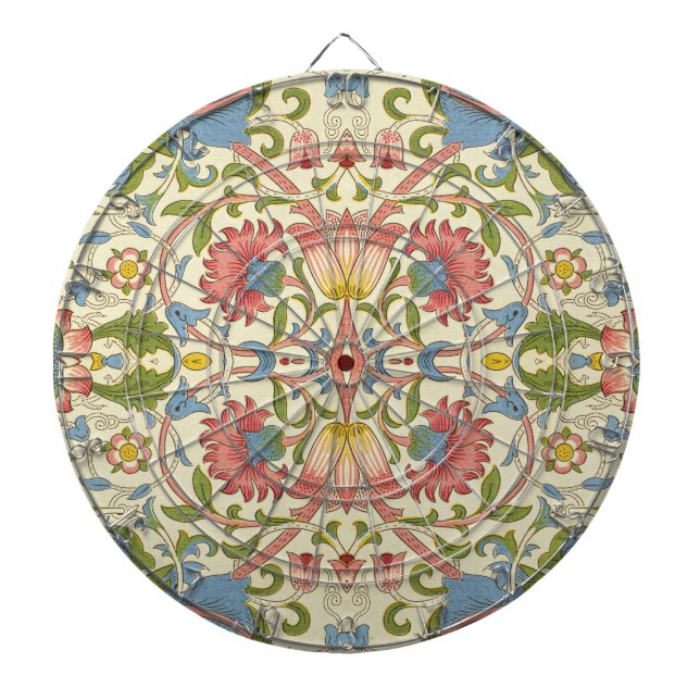 William Morris Loddon Blossom Blumenmuster Dartscheibe (vorne)