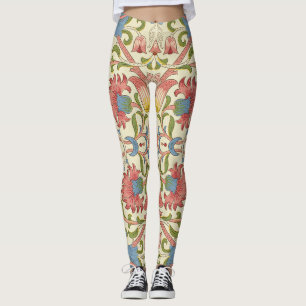William Morris Loddon Blossom Blumenmuster Leggings