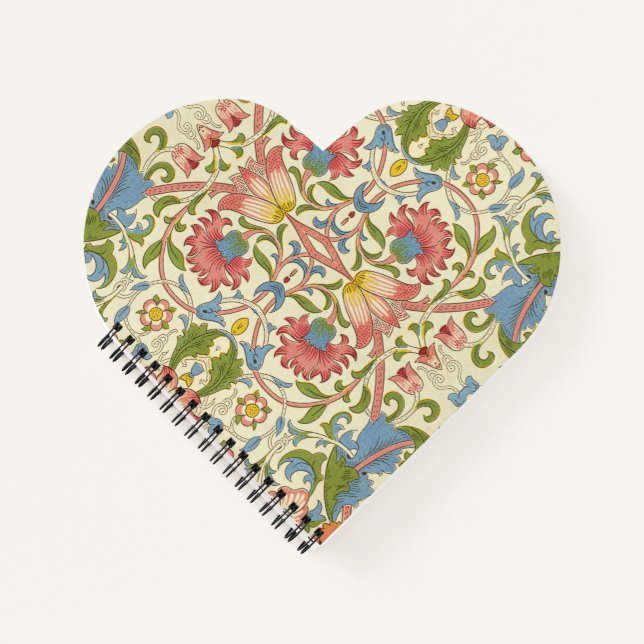 William Morris Loddon Blossom Blumenmuster Notizbuch (Vorderseite)