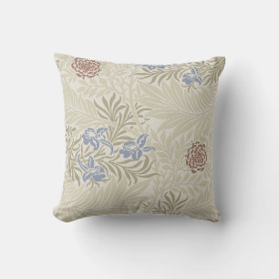 William Morris Lt Blau & Rost-Larkspur-Muster Kissen