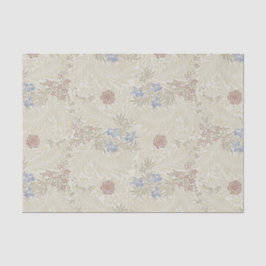 William Morris Lt Blue & Rust Larkspur Muster Seidenpapier