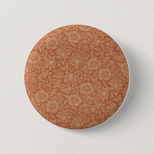 William Morris Mallow Floral Wallpaper Design Button