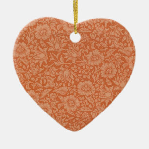 William Morris Mallow Floral Wallpaper Design Keramik Ornament