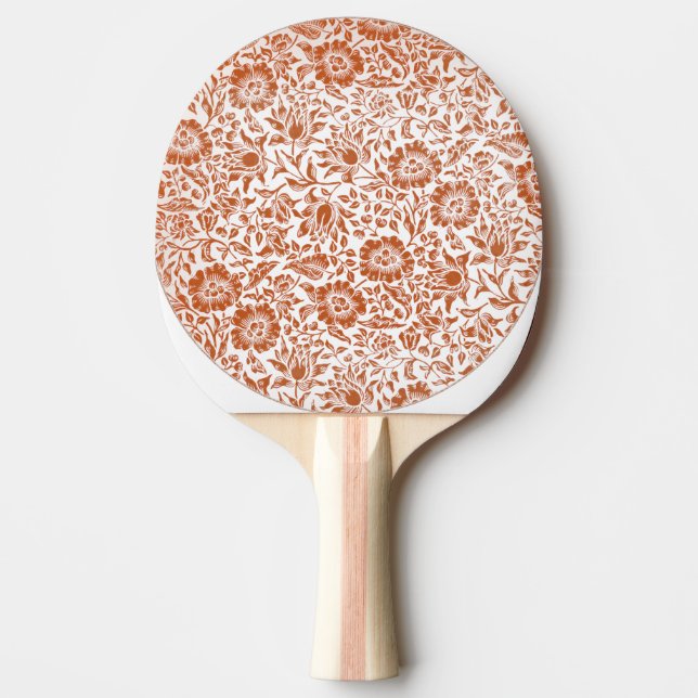 William Morris Mallow Floral Wallpaper Design Tischtennis Schläger (Vorderseite)