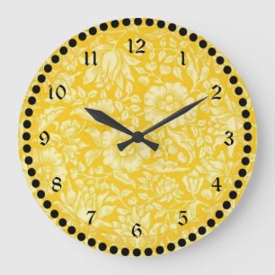 William Morris - Mallow jaune Grande horloge