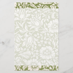 William Morris-Malven-Grün-Muster Briefpapier