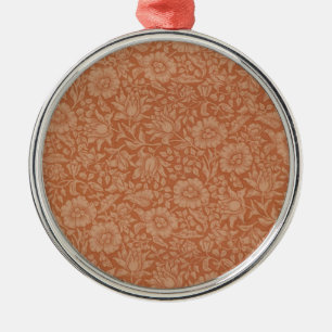 William Morris Malvenmuster: Terrakotta-Blüten Ornament Aus Metall