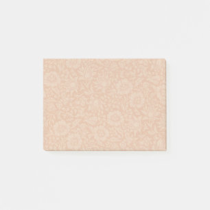 William Morris Malvenmuster: Terrakotta-Blüten Post-it Klebezettel