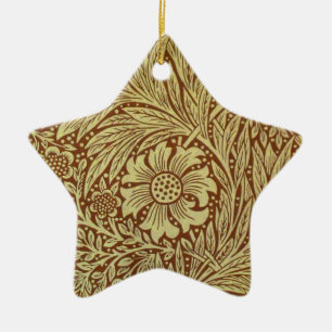 William Morris Marigold Antikes Blumenmuster Keramik Ornament
