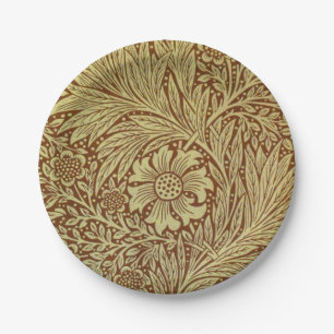 William Morris Marigold Antikes Blumenmuster Pappteller