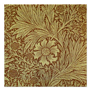 William Morris Marigold Antikes Blumenmuster Poster