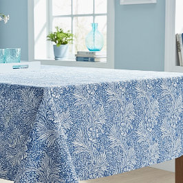 William Morris Marigold Blue Floral Tischdecke