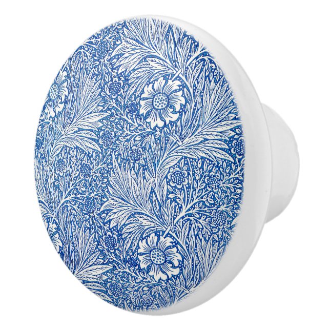 William Morris Marigold Blue Keramikknauf (Rechts)
