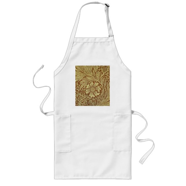 William Morris Marigold Blume Pattern Lange Schürze (Vorne)