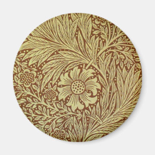 William Morris Marigold Blume Pattern Magnet
