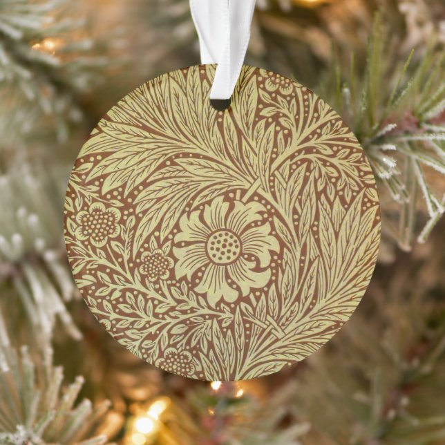 William Morris Marigold Blume Pattern Ornament (Baum)