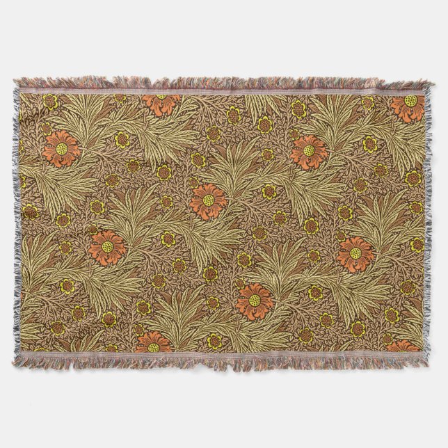 William Morris Marigold, Copper Brown und Orange Decke (Vorderseite)