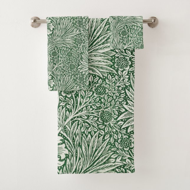 william morris marigold fleurs vertes (En situation)