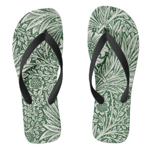 William morris marigold grüne Blume Flip Flops