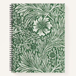 William morris marigold grüne Blume Notizbuch