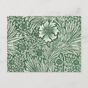 William morris marigold grüne Blume Postkarte