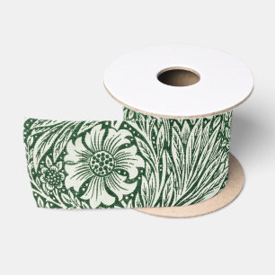 William morris marigold grüne Blume Satinband