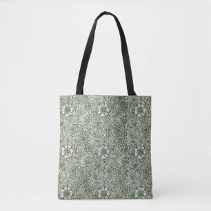 William Morris Marigold Grüne Florale Kunst Druck Tasche