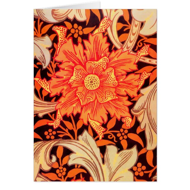 William Morris Marigold Vintag Floral Greeting (Vorne)