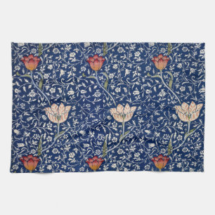 William Morris Medway Blaue Blüten Geschirrtuch